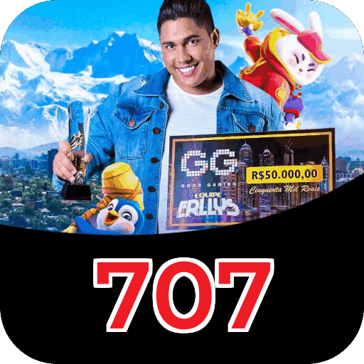 Plataforma 707 mostrando interface moderna, jogos certificados e recursos de segurança licenciados
